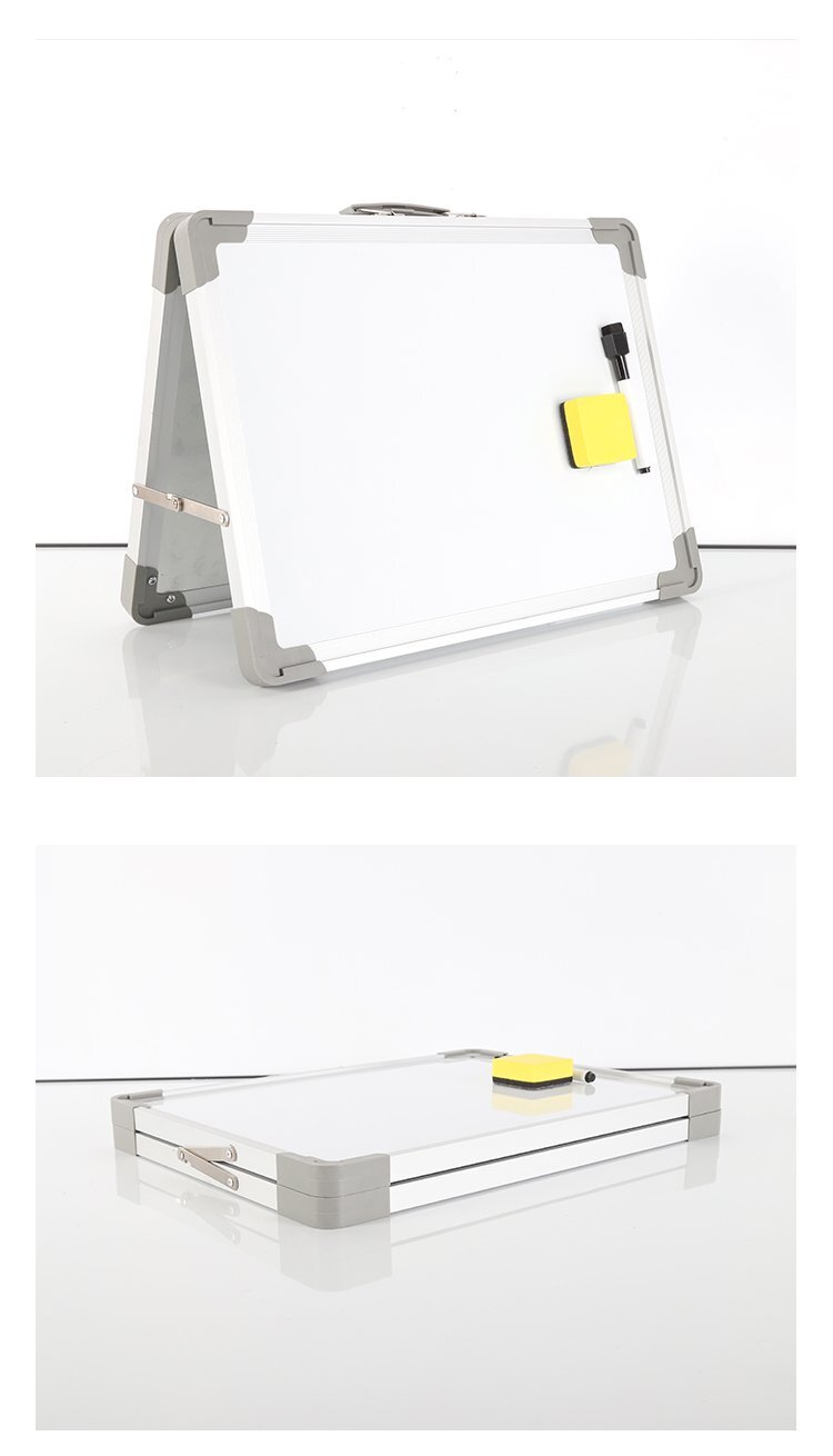 M86帶提手A型折疊磁吸桌面白板-12x16英寸雙面磁吸桌面白板產(chǎn)品實(shí)拍
