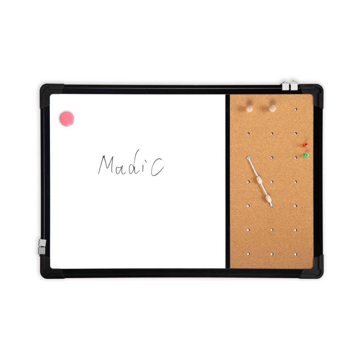 M19軟木結合白板 雙向掛鉤軟木裝飾告示板